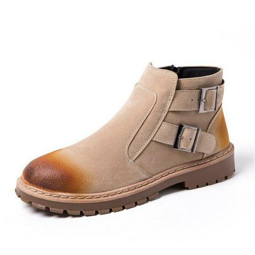 men's suede rubber sole ankle boots by Blossom